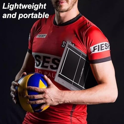 LCD Volleyball Coaching Board, Electronic Volleyball Tactical Board, with Induction Pen, One-Click Clear or Lock, for Daily Training