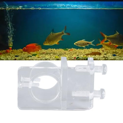 Aquarium Hose Fixing Clip, Clear Thickened Acrylic Fish Tank Water Pipe Bracket, 25mm Size - Durable Transparent Material, Easy Installation, Fish Tank Hose Organizer