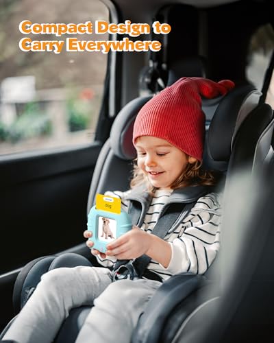 Airbition Talking Flash Cards for Toddlers 1 2 3 4 Year Olds, Montessori Language Learning Toys with 224 Words, Pocket Speech Therapy Toys, and Speech Development Educational Playthings for Children - style: 224 Words English Blue
