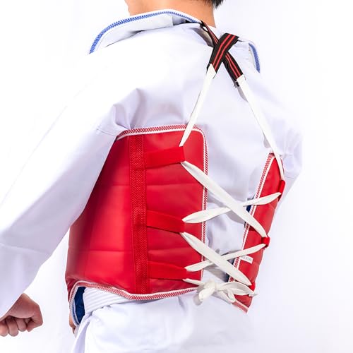 AAMA Solid Reversible Olympic Style Taekwondo Chest Guard Protector - size: 00