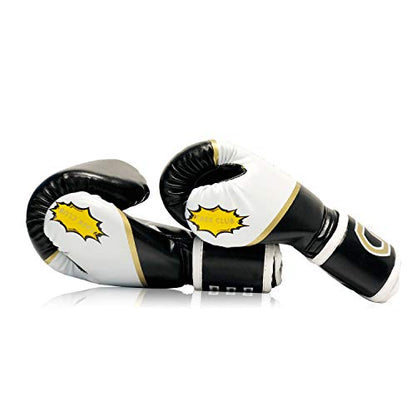 CKE Kids Boxing Gloves for Kids Boys Girls Junior Youth Toddlers Age 5-12 Years Training Boxing Gloves for Punching Bag Kickboxing Muay Thai - color: BLACK