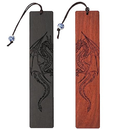 Dragon Bookmark Gift, Bookmarks for Men Boy, Cool Bookmarks, Book Marks for Adults Kids Fantasy Gifts for Men (Dragon) - style: Dragon