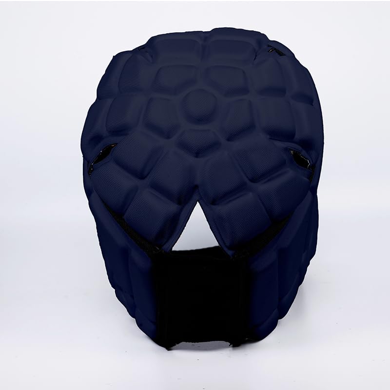GameBreaker PRO Soft Headgear, D3O Protection for Football, Rugby, MMA, Lacrosse, Black, Medium, 7v7, Flag Football, Water Polo, Surfing - Adult and Youth - color: Navy Blue, size: XX-Large