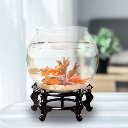 Baoblaze Chinese Fishbowl Display Stand, Wooden Plant Stand, Modern, Flower Pot Base for Indoor Garden Yard Living Room Decor