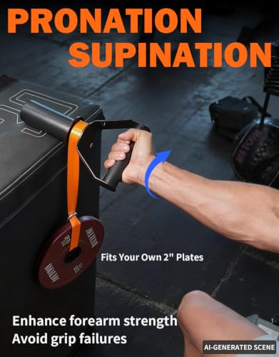 Forearm Wrist Strengthener Grip Strength Trainer - color: 2" Forearm Crul Handle