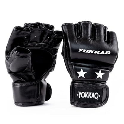 YOKKAO MMA Gloves - Ground Pro and Sparring | Layered Foam Padding | Produced at YOKKAO Factory, Thailand | Grappling, Striking, Ground-and-Pound | S/M-L/XL - color: Black MMA Pro, size: Small-Medium
