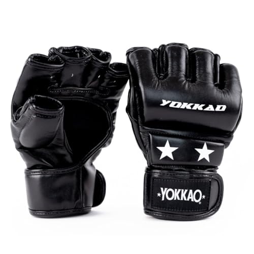 YOKKAO MMA Gloves - Ground Pro and Sparring | Layered Foam Padding | Produced at YOKKAO Factory, Thailand | Grappling, Striking, Ground-and-Pound | S/M-L/XL - color: Black MMA Pro, size: Large-X-Large