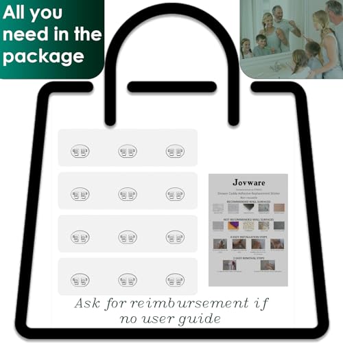 Shower Caddy Adhesive Replacement Stickers Sticker Shelf Basket Strips Suction Hooks Large Strong Hook (Transparent - 2 Packs - 300mm) - color: Transparent - 2 Packs - 300mm