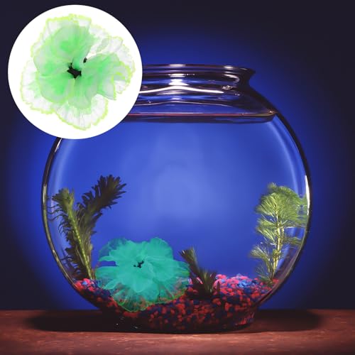 Yardwe Artificial Silicone Aquatic Plant Mini Fish Tank Decoration Lifelike Water Grass for Aquarium Landscape and Fish Pond Ornament