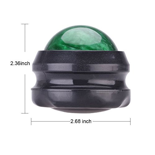 Manual Massage Ball Pain Relief Back Roller Massager Self Massage Therapy and Relax Full Body Tools for Sore Muscle Joint Pain Essential Oils or Lotion Relax (Green) - color: Green