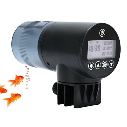 WiFi Automatic Fish Feeder (2.4GHz Only), Smart Fish Feeder with Timer & App Control, 3 Ports Dry Food Dispenser for Aquarium/Tank, Ideal for Vacation & Daily Use