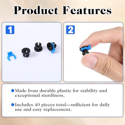 40 PCS Bowden Tube Coupler 1.75mm Bowden Tube Connector 3D Printer Clips Collet Clamp Clip Bowden-Collet 3D Printer Parts Accessories for 3D-Printers