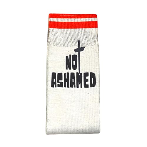 Bible Verse Socks for Women - Christian Crew Socks | Inspirational and Comfortable, Easter Gift Idea - color: Not Ashamed - Romans 1:16