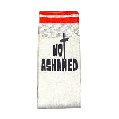 Bible Verse Socks for Women - Christian Crew Socks | Inspirational and Comfortable, Easter Gift Idea - color: Not Ashamed - Romans 1:16