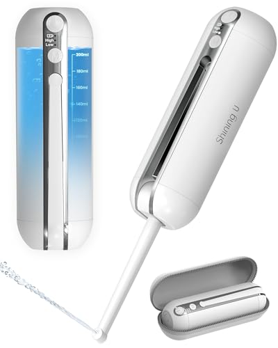 Portable Bidet for Travel, Rechargeable Electric Travel Sprayer with Adaptor, Waterproof High Pressure Handheld Bidet for Women Men Cleaning (White) - color: White