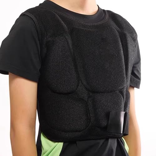 Martial Arts Chest Guard Heavy Duty Foam Padding Body Protector Fit for Adult Sparring Shock Absorbing Karate Taekwondo Gear Adjustable Straps Ventilated Polyester - size: Medium