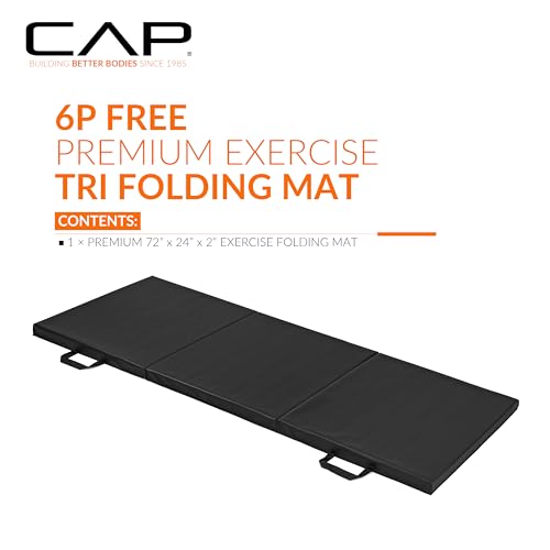 CAP Barbell All Purpose Folding Anti Tear Exercise Training Aerobic Fitness Gym & Gymnastics Balance Mat | Multiple options