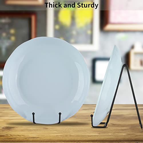 IBosins 5-Pack 8-Inch Plate Holder Display Stands Black Metal Frame Stand | Large Stand for Picture, Book, Photo, Easel, Creation, Collectibles - color: Black, size: 8 Inch