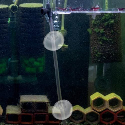 Kisangel 20pcs Aquarium Oxygen Tubing Suction Cup Clips Soft Holder Clamp Fish Tank Hose Fixing Accessories for Air Pump Aquarium Use