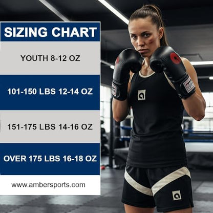 Professional Lace-Up All Leather Boxing Gloves - Top Grain Leather, Lightweight Padding for Speed, Double-End & Heavy Bags - size: 18-Ounce