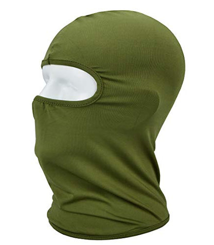 Balaclava Sun/uv face mask UPF 50+ ski mask Neck Gaiter face Scarf Outdoor Sports 3pack - color: Black+white+green