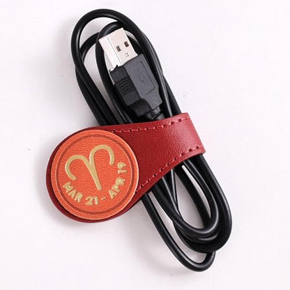 3 PCS Leather Magnetic Bookmark Clips, Zodiac PU Leather Bookmarks for Book Lovers, Full Set of Book Clip Accessories, Fire Sign - style: Fire Signs Constellation