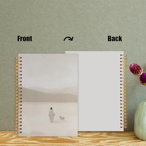 Likjad Christian Jesus and Lamb Spiral Notebook Journal 5.5x8.3, Bible Prayer Scripture Journals for Writing, Christian Jesus Gifts for Women, Bible Verse Hardcover Notebooks for Note Taking - color: Bible Prayer