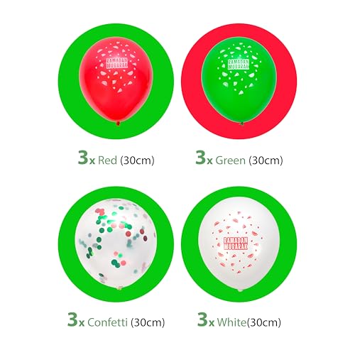Eid Mubarak Balloons: Watermelon Decoration Latex Balloons - style: Eid Latex Balloons