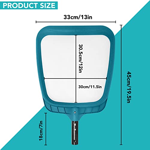 Pool Leaf Skimmer, Pool Surface Cleaning Net (Pole Not Included) | Pool Flat Net, Swimming Cleaning Tools, Plastic Frame Nylon Debris Nets for Ponds, Spas, Inground & Above Ground Pools - size: Pool Skimmer