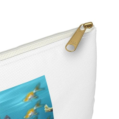 3dRose Graphic Design of Aquarium Style Accessory Pouch Small - size: Small