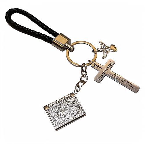 Christian Bible Keychains Religious Keychain Set Cross Bible Verse Gifts Keychain Religious Gift for Christian - color: Bible Verse Gifts Keychain