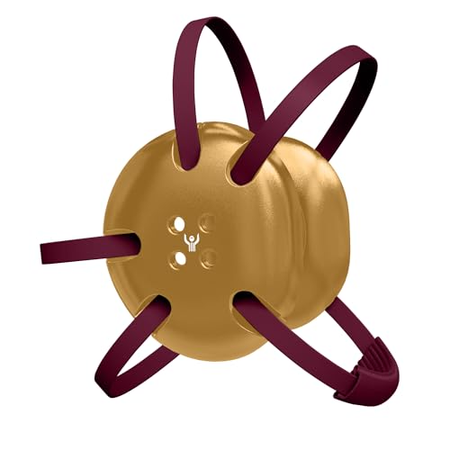 Great Call Athletics | Wrestling Classic Headgear | Earguard Adult Grappling Head Gear | Adjustable Ear Guards Maroon Straps - style: Vegas Gold w/ Maroon Straps