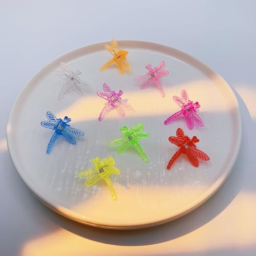 62pcs Orchid Clips Colorful Butterfly Plant Clips Ladybug Orchid Support Clips Dragonfly Vine Clips Garden Plant Vine Flower Clips