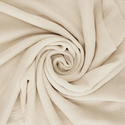 Mealah Womens Shawl Scarf - Lightweight Wrap Scarves Shawl Solid Color Sunscreen Scarve for Spring Summer Season Travel - color: Off-white
