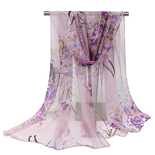 Acotavie Scarfs for Women Lightweight Fashion Scarves Print Floral Pattern Scarf Shawl Wraps - color: A07