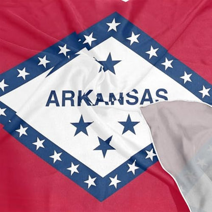 Women's Silk Scarf Square Satin Head Scarves Fashion Neck Scarf Hair Wraps Silk Bandana - color: Arkansas Flag