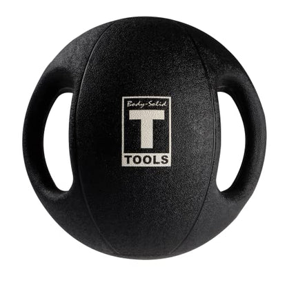 Body-Solid Exercise Medicine Balls, Heavy-Duty Non Slip Rubber Grip with Dual Handles Medicine Ball for Weights Training, Weightlifting & Core Workouts - size: 16 lb