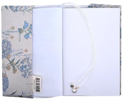 BLBMH 5x8 Book Cover | Handmade Non-Stretch Fabric Sleeve with Bookmark | for Paperback Bible Journal | Privacy Reading Gift for Women - Dandelions Blue - color: Dandelions Blue