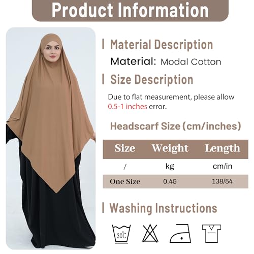 khalat Muslim Stretch Hijab Solid Color Full Cover Hijab for Women V-shaped Fashion Daily Prayer Hijab - color: Dark Gray