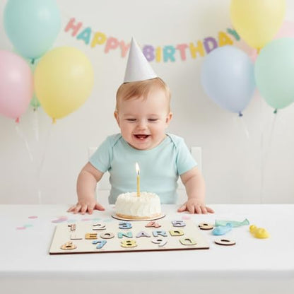 Personalized Wooden Name Puzzle for Kids Personalized Baby Name Puzzle for Toddlers Personalized Baby Gifts First Birthday Gift Wooden Puzzles Custom Toddler Learning - Set 1 - style: Numbers - 10 Figures