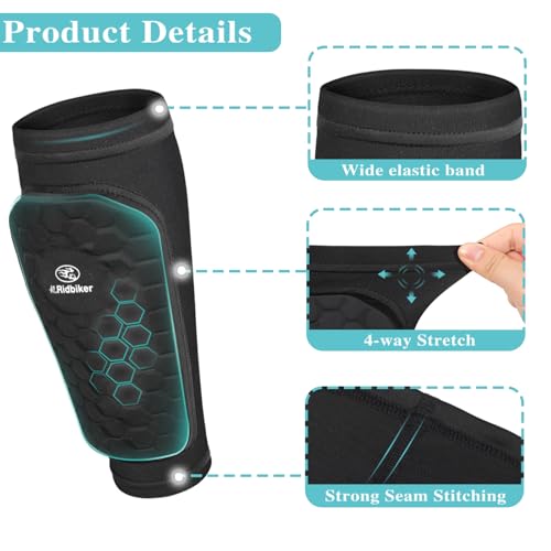 Soccer Shin Guards Shin Pads, Calf Compression Sleeve with Honeycomb Pads, Lightweight Shin Defender Shin Guards Kids for Adult Men Women, Boys, Girls, Youth - color: Green, size: Small