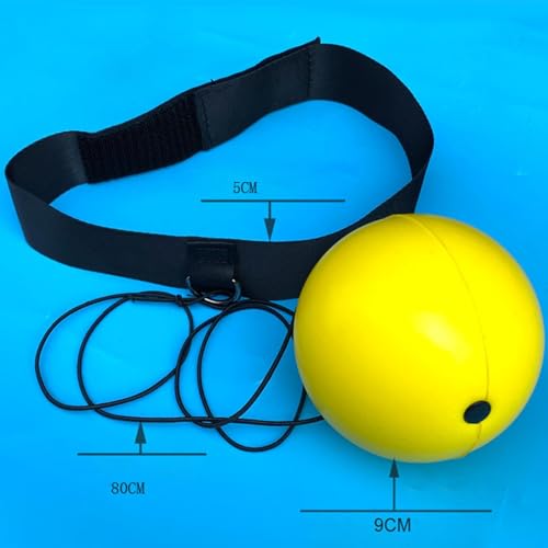 harayaa Boxing Reflex Ball Hand Eye Coordination with Elastic PU Ball Headband Punching Fitness Equipment for Reaction Speed Suitable for Home Workout