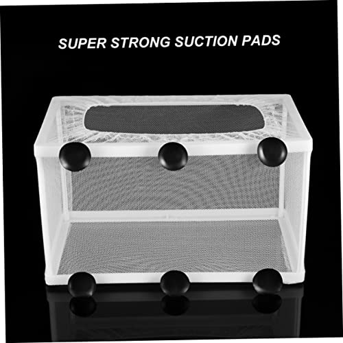 Happyyami 2pcs Large Fish Net Hatchery Incubator Suction Cups for Efficient Fish Breeding Aquariums Increases Survival Rate