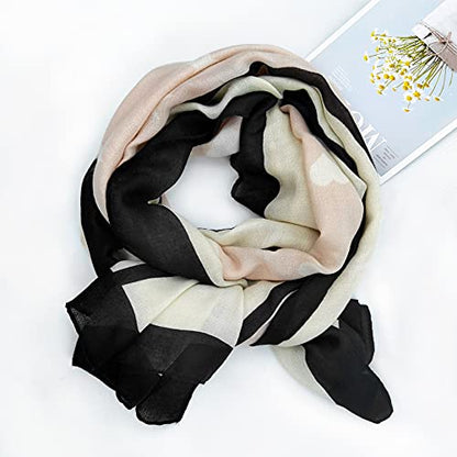 FINIZO Women's Fashion Scarves, Lightweight Cotton Blend Neck Scarves - color: 04