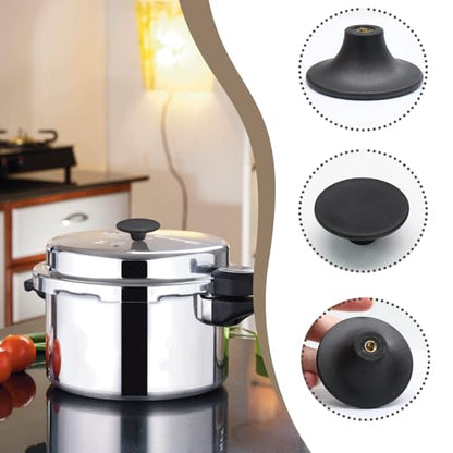 Dutch Oven Knob, Black Lid Knob Replacement, 4pcs | for Enameled Ceramic Cast Iron Dutch Oven Pot Lid, Pan Lid Handle - color: Black-4pcs