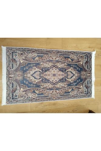 SODEF Bambu Prayer Rug 65x115cm Texture Dot Base Non-Slip Acrylic Blend Multicolor for Islamic Worship - ÇEŞİTLİ RENKLER, 26x45 inch
