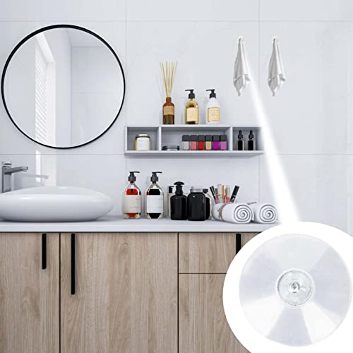AccEncyc 40 mm Glass Suction Pads Clear PVC Sucker Pads Suction Holder Without Hooks for Bathroom Wall Door Glass Window Car Shade (Clear, 24pcs) - size: 24Pcs Clear