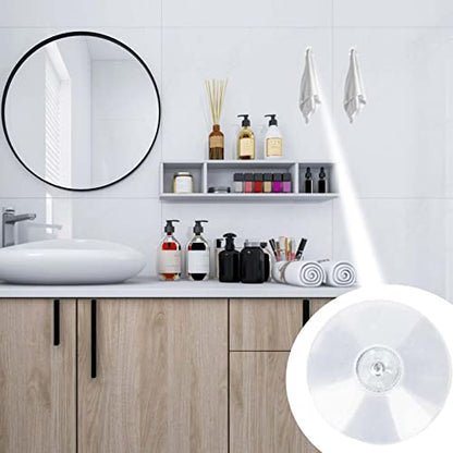 AccEncyc 40 mm Glass Suction Pads Clear PVC Sucker Pads Suction Holder Without Hooks for Bathroom Wall Door Glass Window Car Shade (Clear, 24pcs) - size: 24Pcs Clear