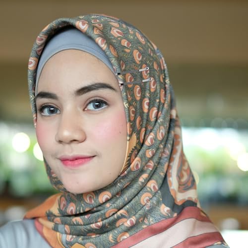 24pcs Hijab Pins for Women, Fashion Exquisite Shawl Scarf Clip Muslim Hijab Clips Safety Brooch Pin Buttons for Women Headscarf Wedding Dress Sweater Jewelry Accessories (Dark Gray) - color: Dark Gray