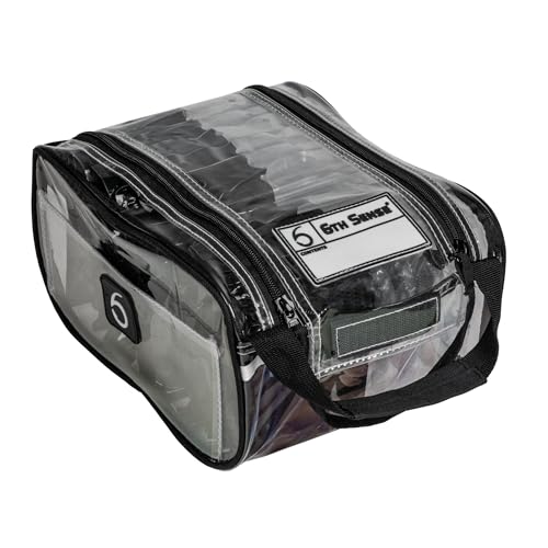 6th Sense – Bait Bag – Soft Plastic Storage Bag – Holds 15 to 20 Packs – Tackle Organizer – Clear Label Window - color: Clear